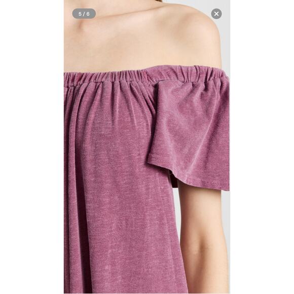 NWT Anthropologie Sundry Maxi Trapeze Dress Berry - Picture 4 of 9